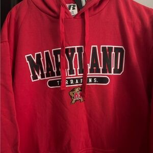 Russell Athletic Red Sweater Bold Design